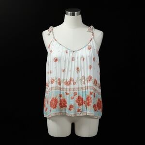 Billabong White and Orange Floral Camisole